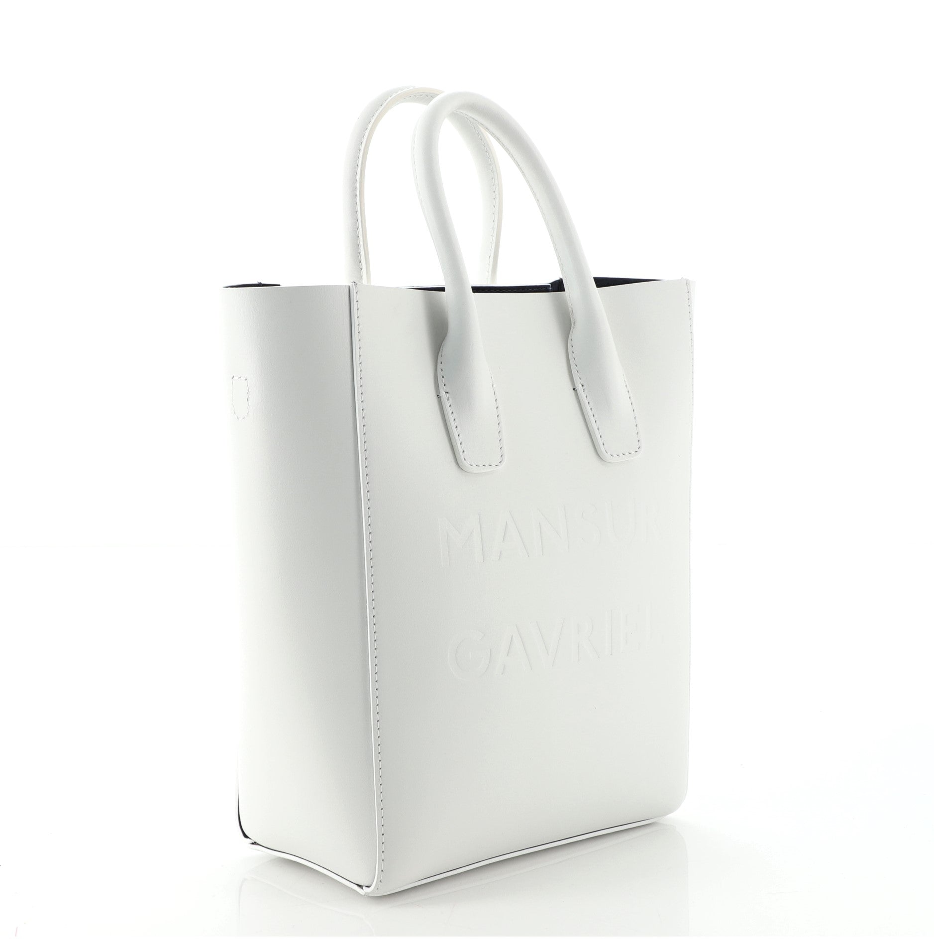 Logo North South Tote Leather Mini