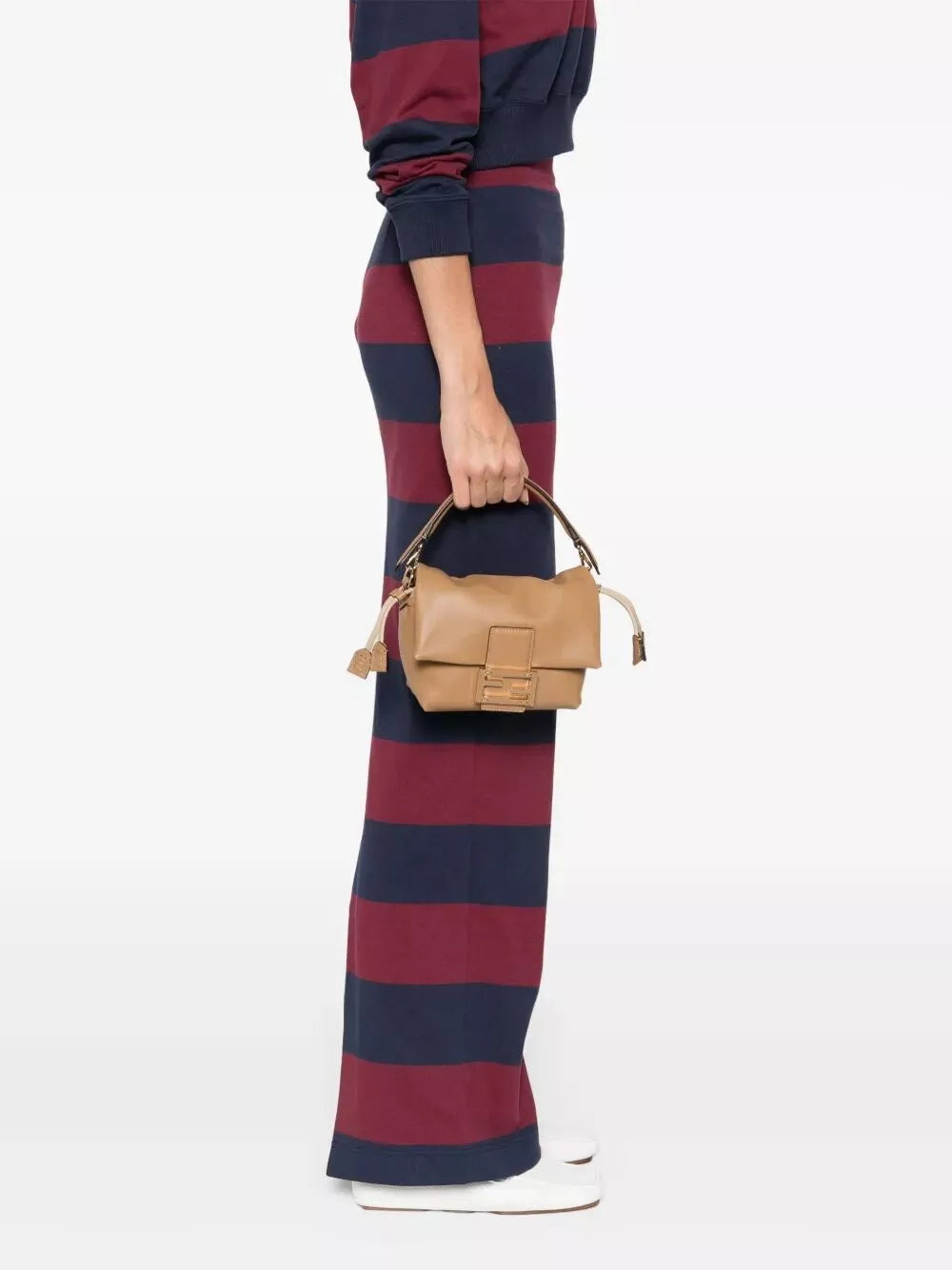 mamma baguette small nappa leather bag