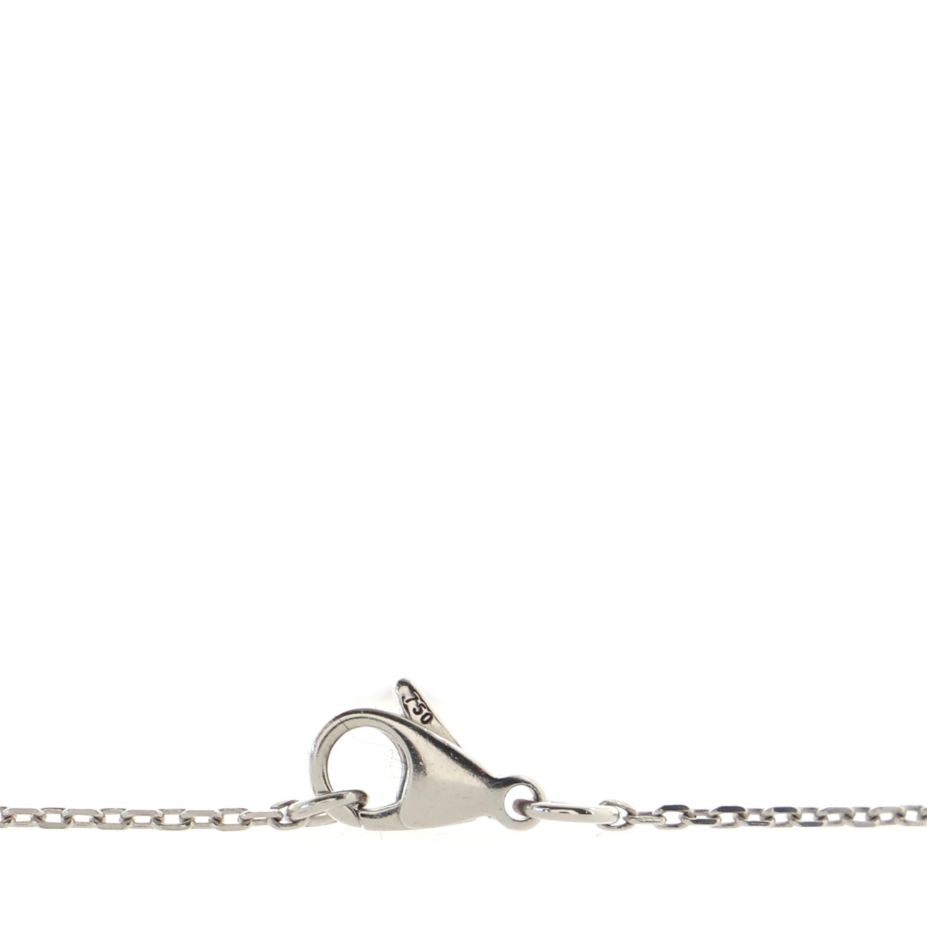 Comete Pendant Necklace 18K White Gold and Diamonds Small