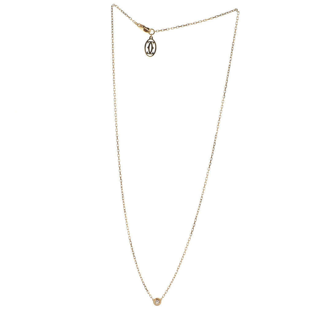 Diamants Legers Pendant Necklace 18K Rose Gold with Diamond Small