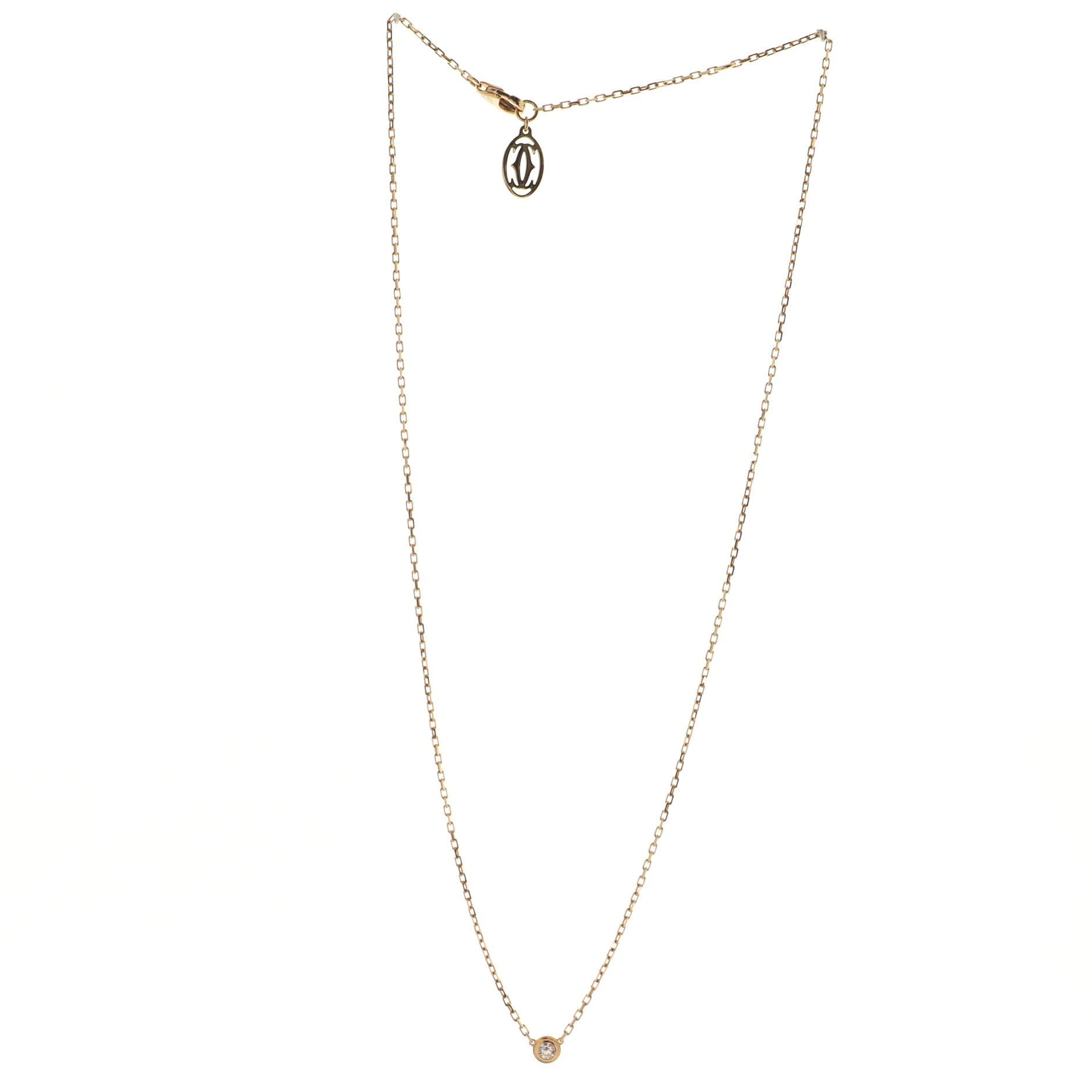 Diamants Legers Pendant Necklace 18K Rose Gold with Diamond Small