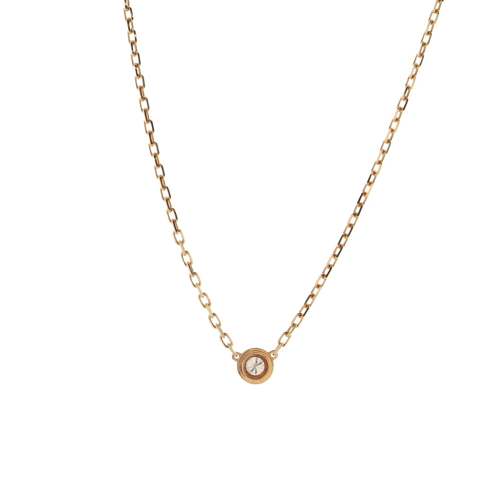 Diamants Legers Pendant Necklace 18K Rose Gold with Diamond Small