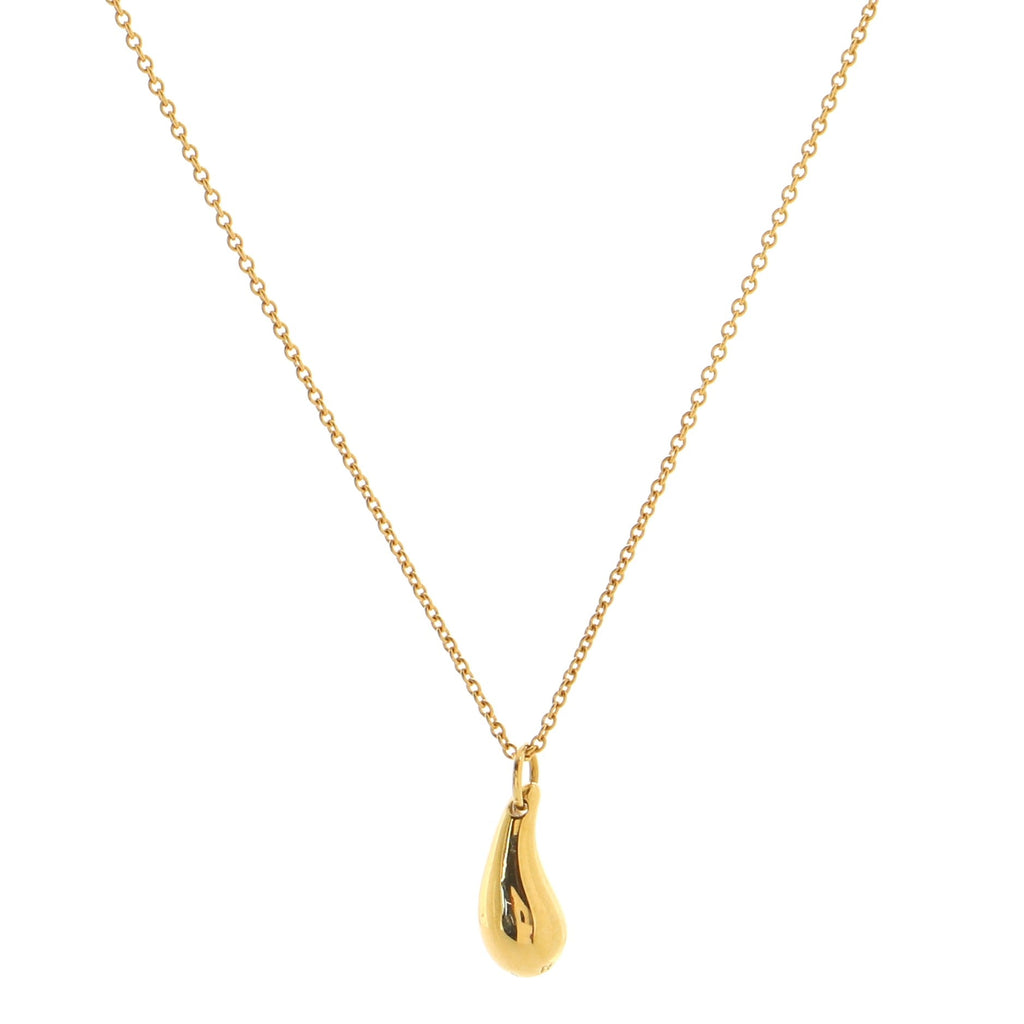 Elsa Peretti Teardrop Necklace 18K Yellow Gold Medium
