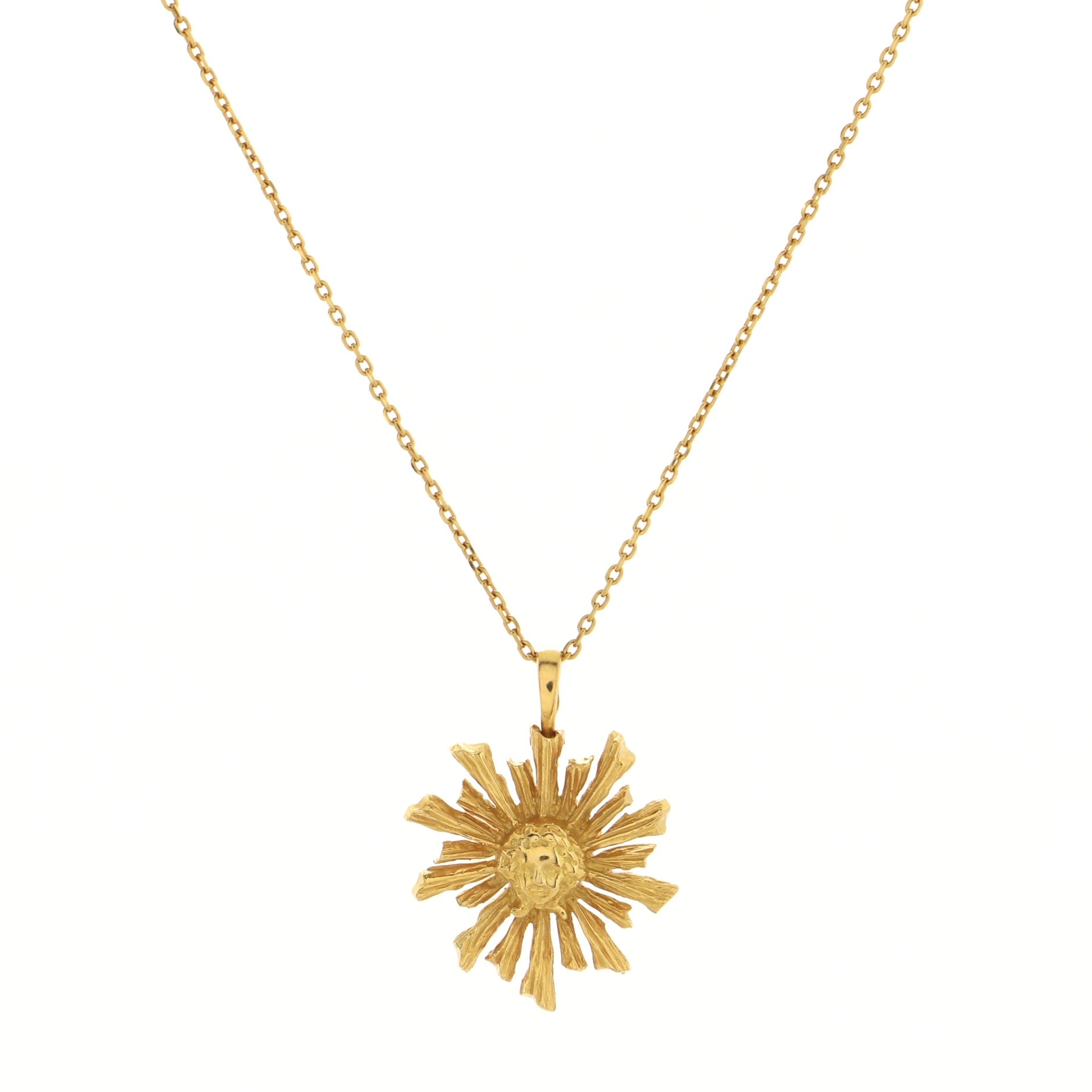 Motif Pendant Necklace 18K Yellow Gold