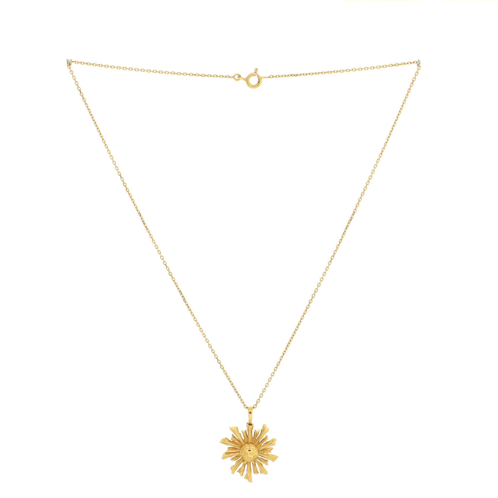 Motif Pendant Necklace 18K Yellow Gold
