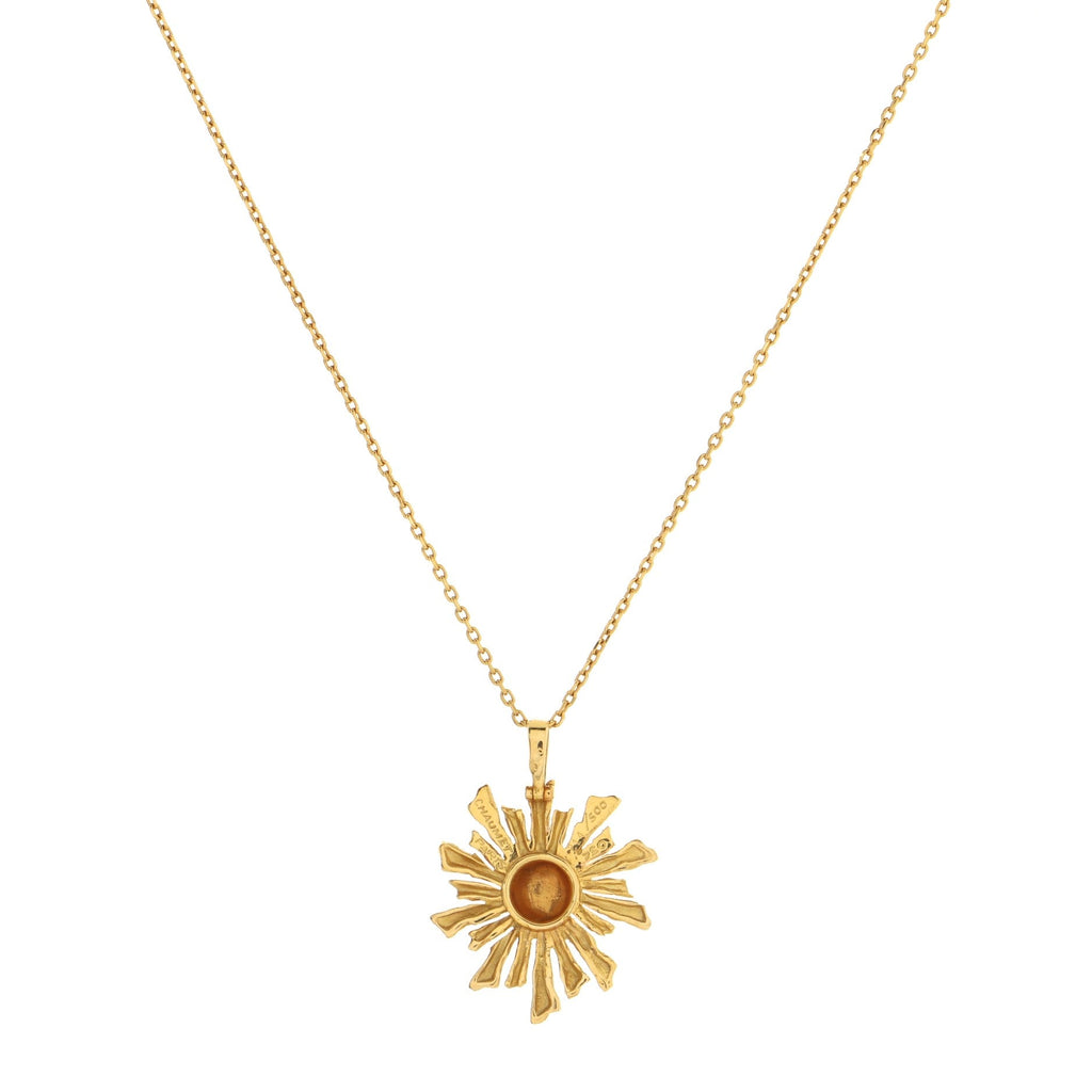 Motif Pendant Necklace 18K Yellow Gold