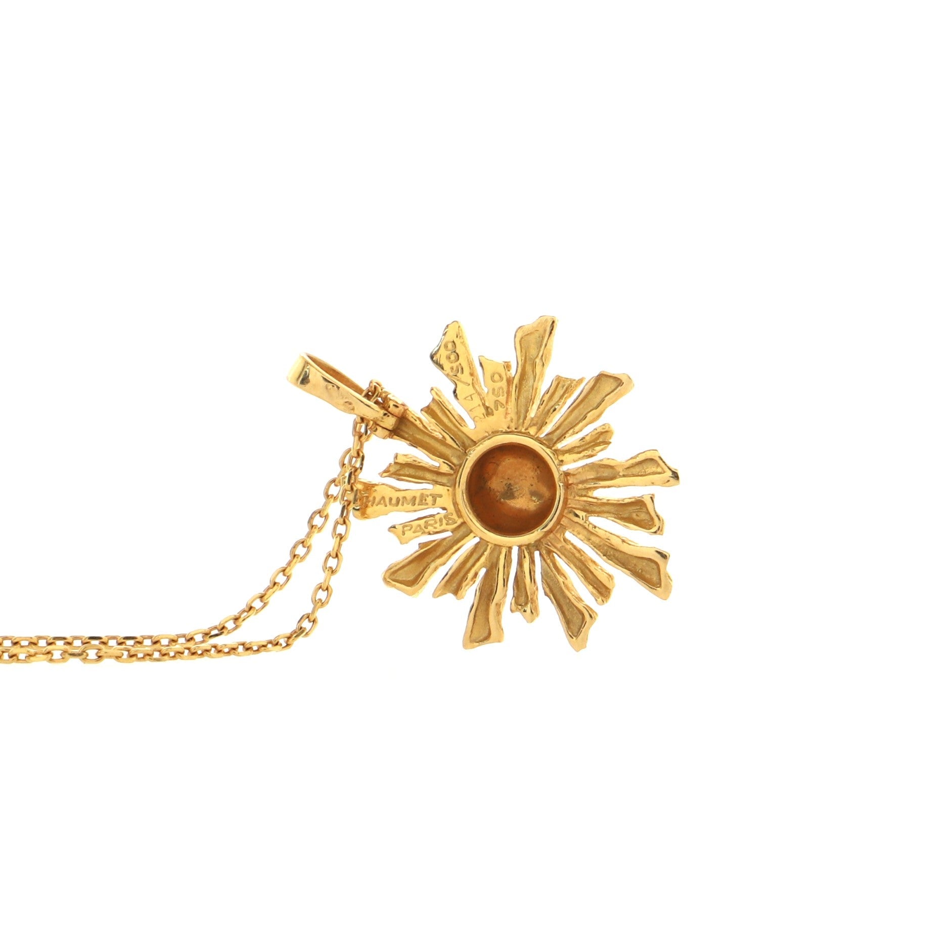 Motif Pendant Necklace 18K Yellow Gold
