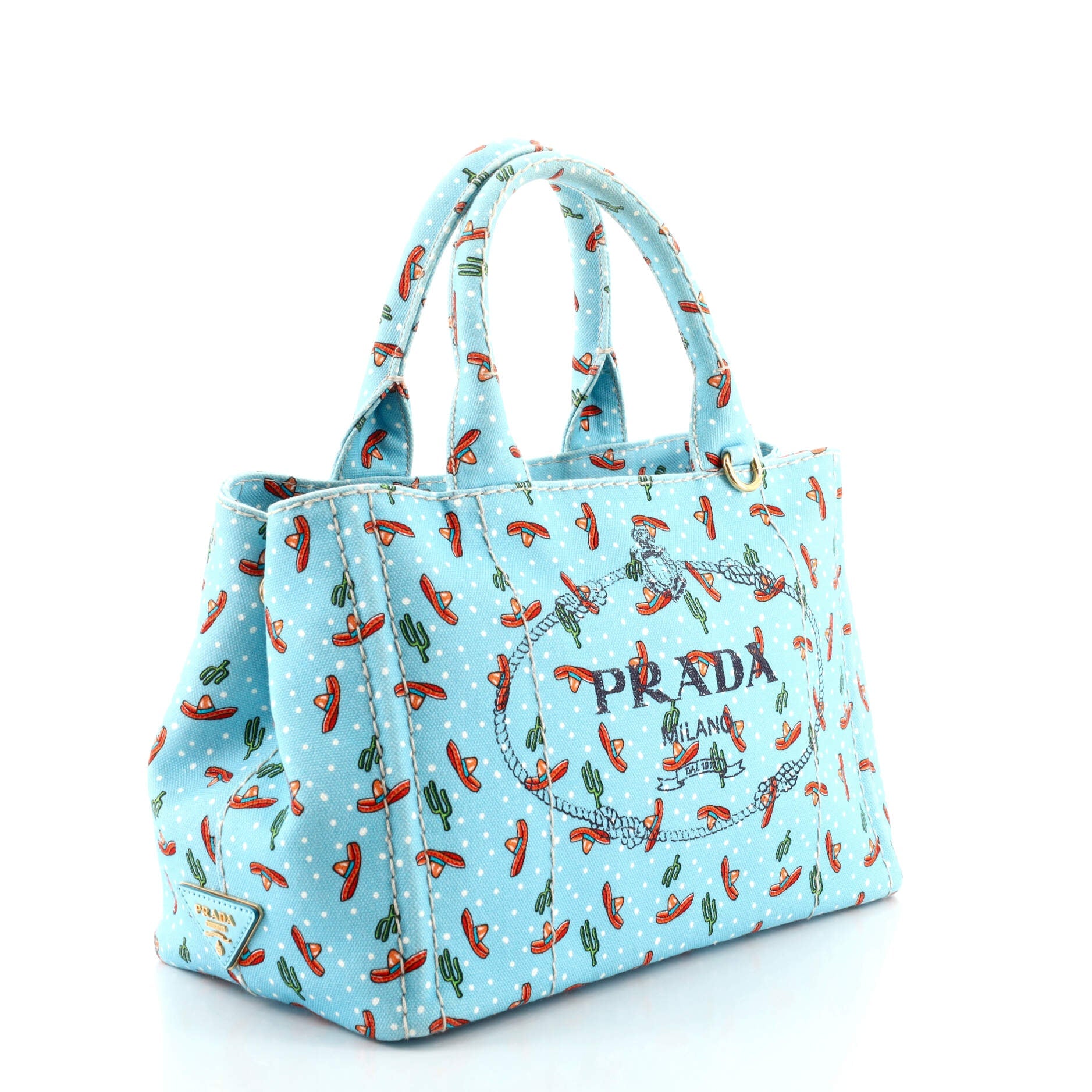 Canapa Convertible Tote Printed Canvas Mini