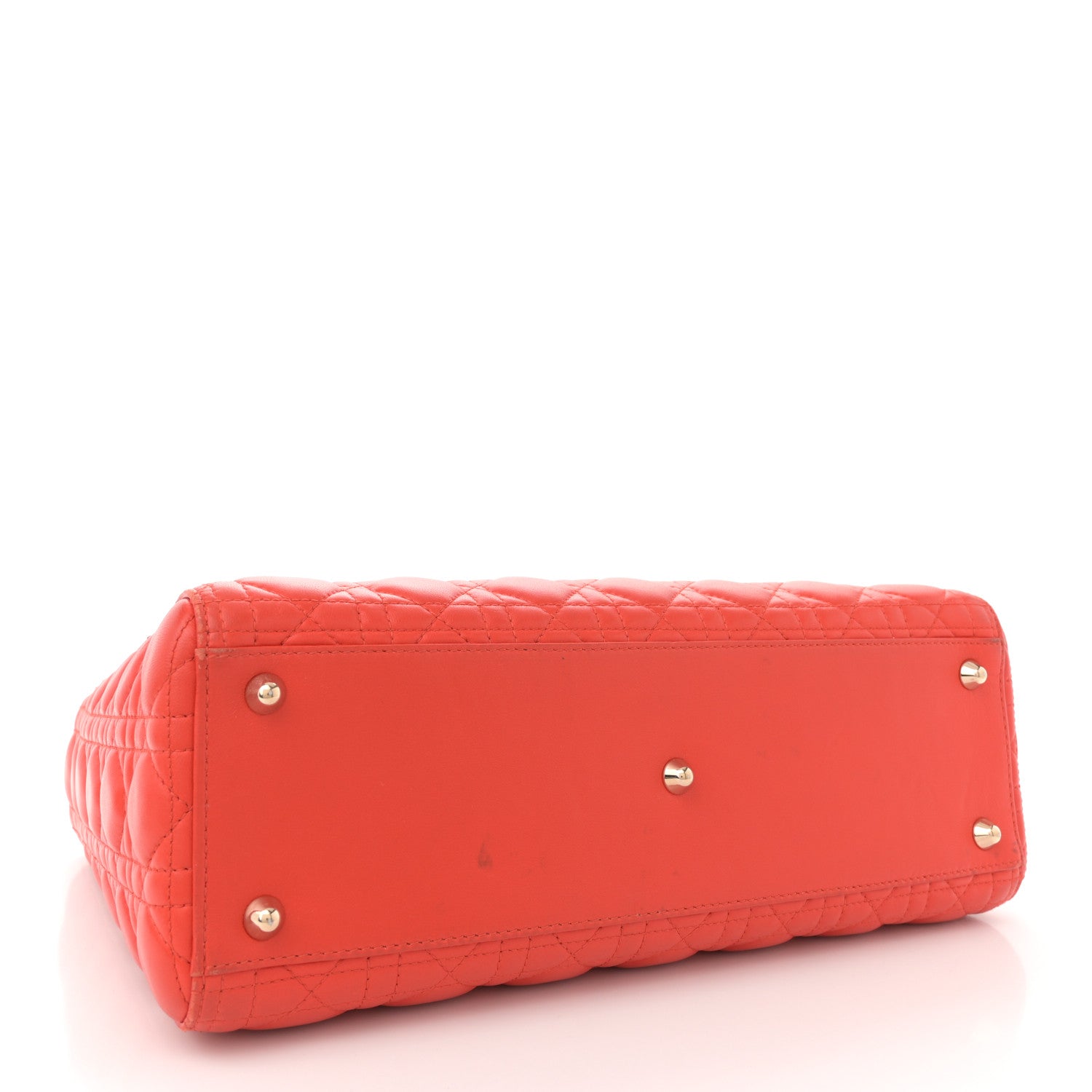 Lambskin Cannage Large Lady Dior Orange