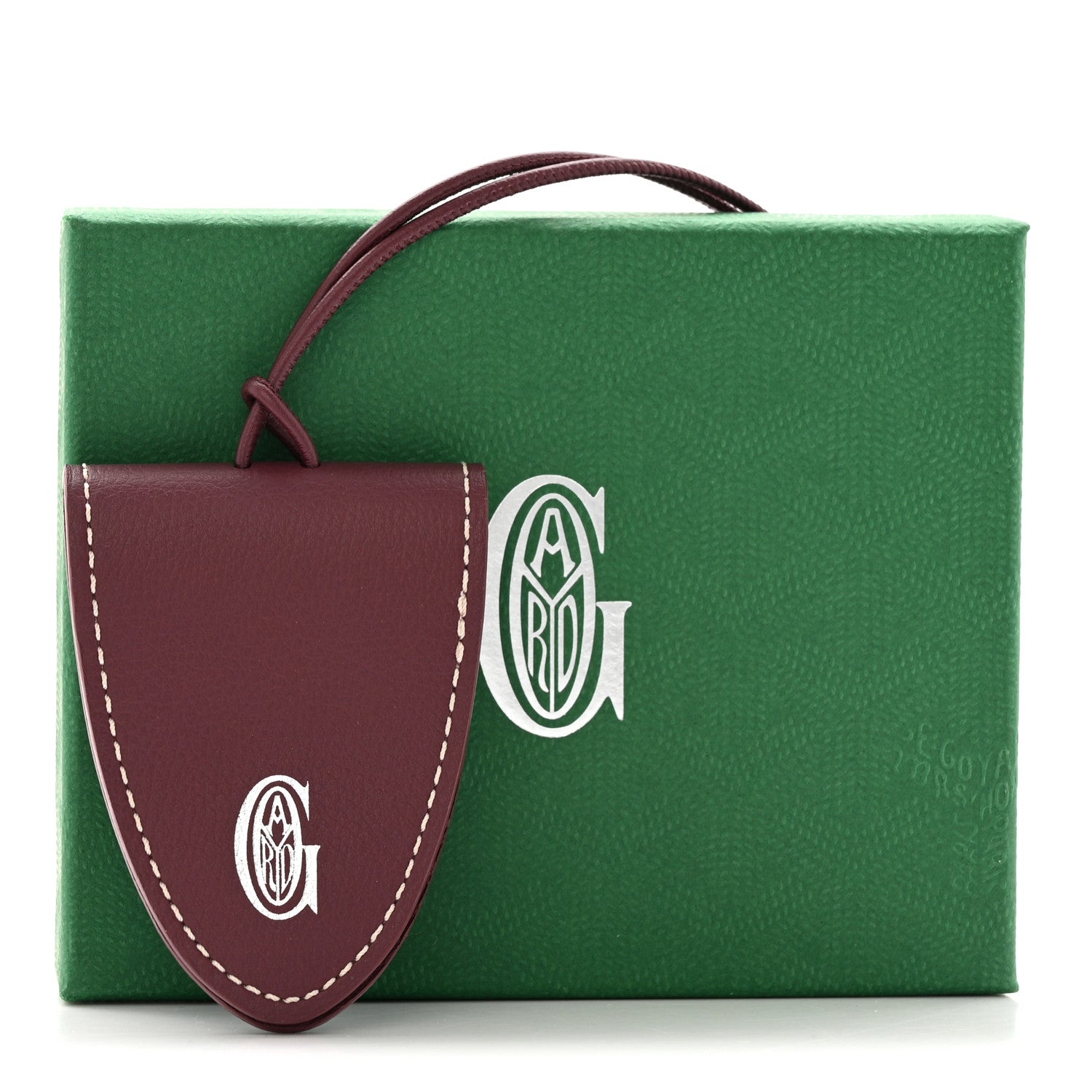 Calfskin Bag Clip Bordeaux