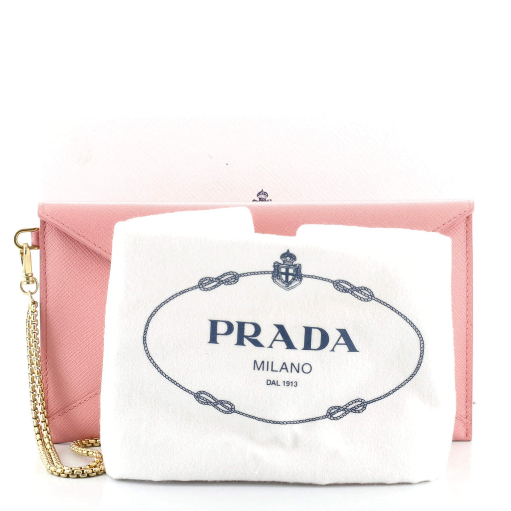 Envelope Clutch Saffiano Leather Small