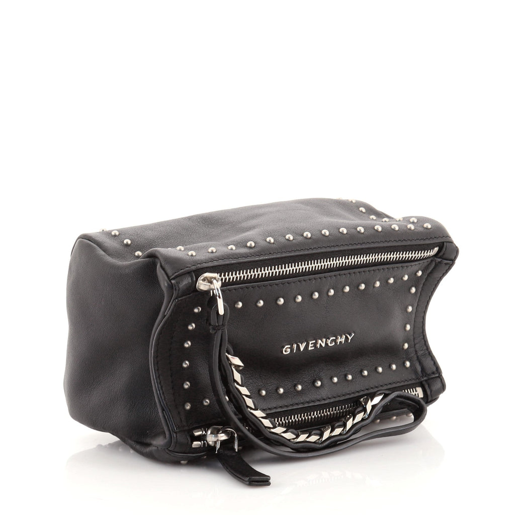 Pandora Wristlet Clutch Studded Leather
