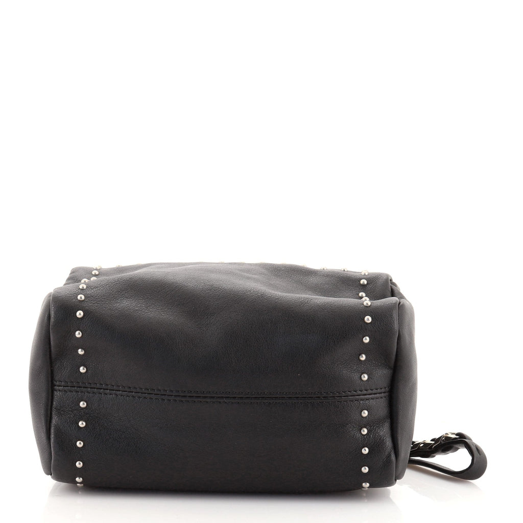 Pandora Wristlet Clutch Studded Leather