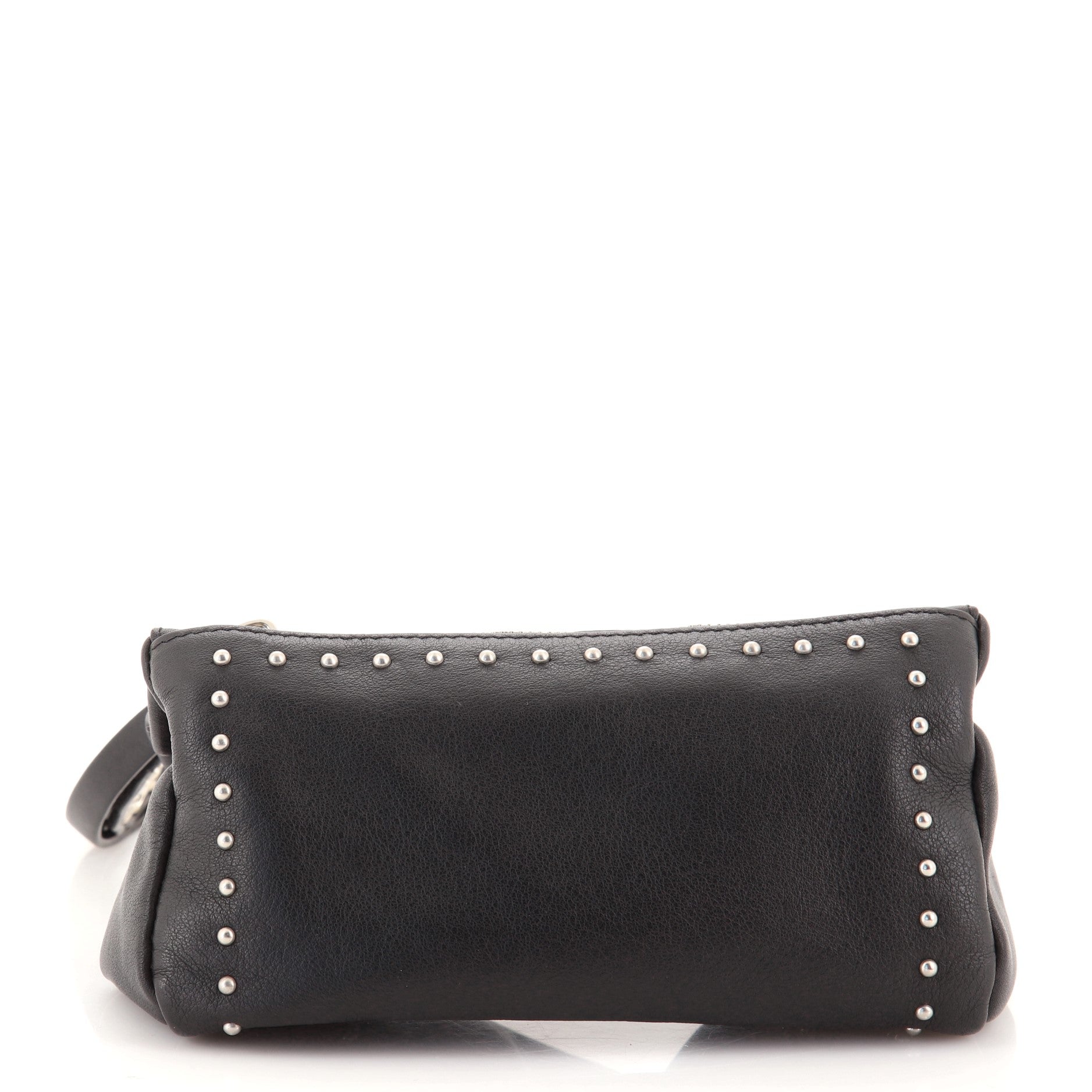 Pandora Wristlet Clutch Studded Leather