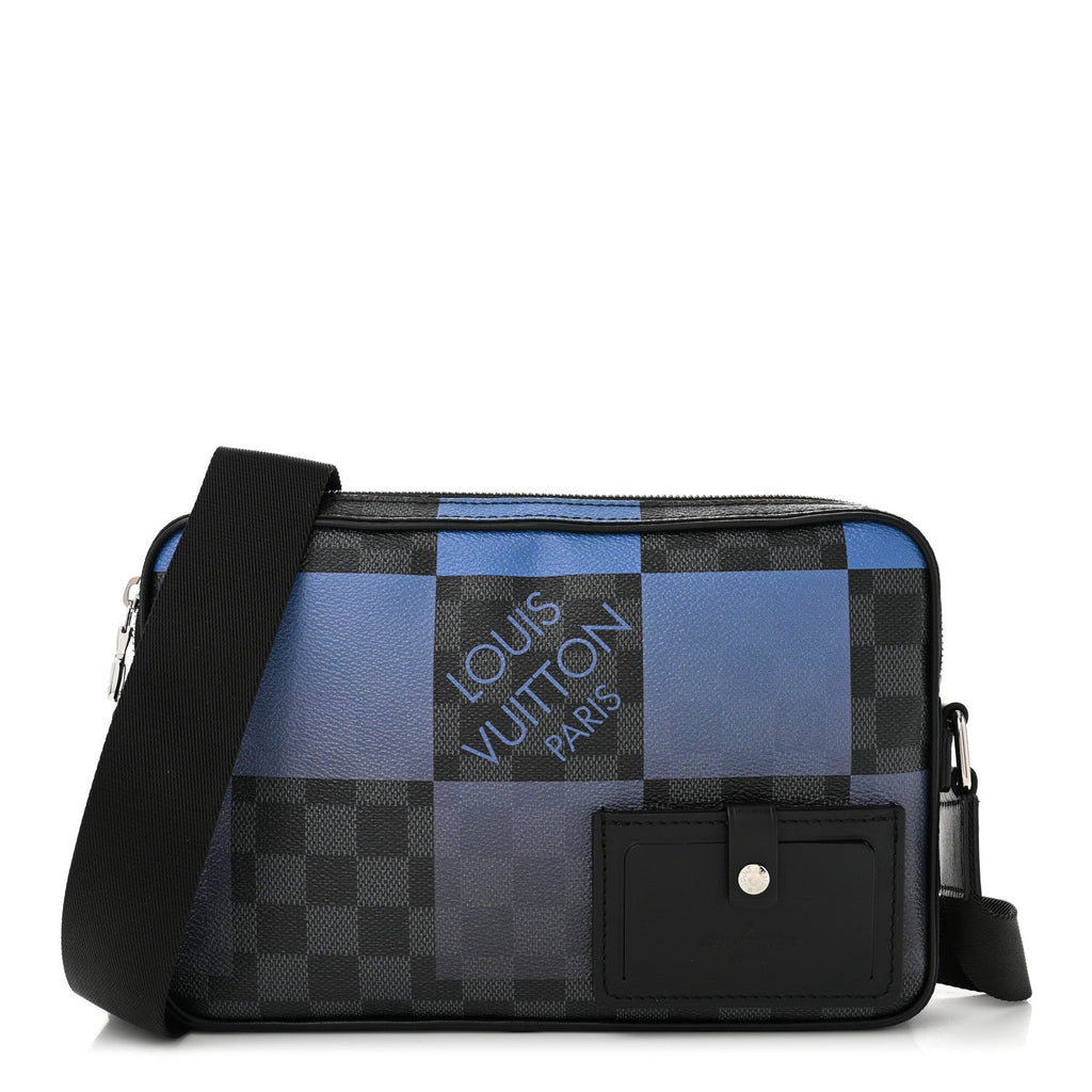 Giant Damier Graphite Alpha Messenger Bag Navy