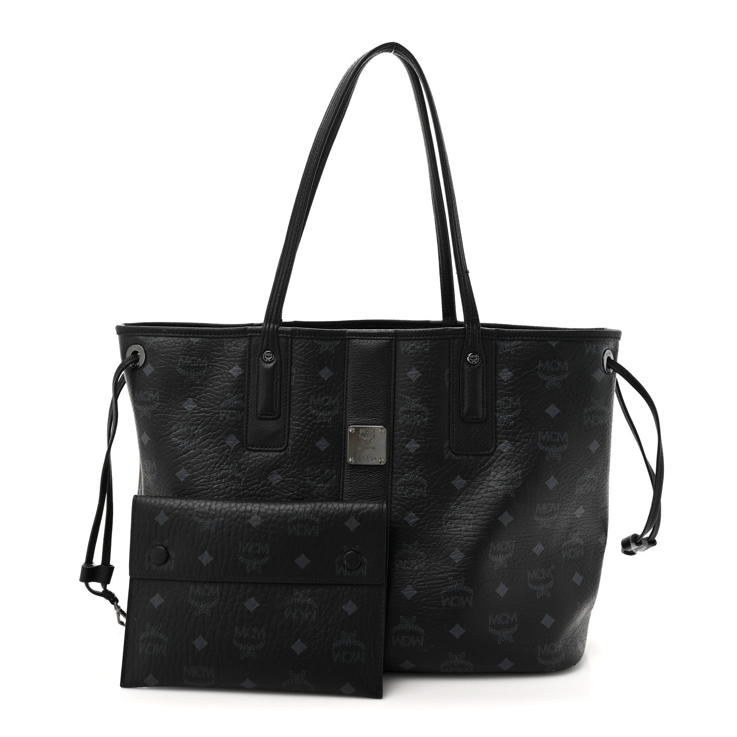 Visetos Medium Liz Reversible Shopper Tote Black