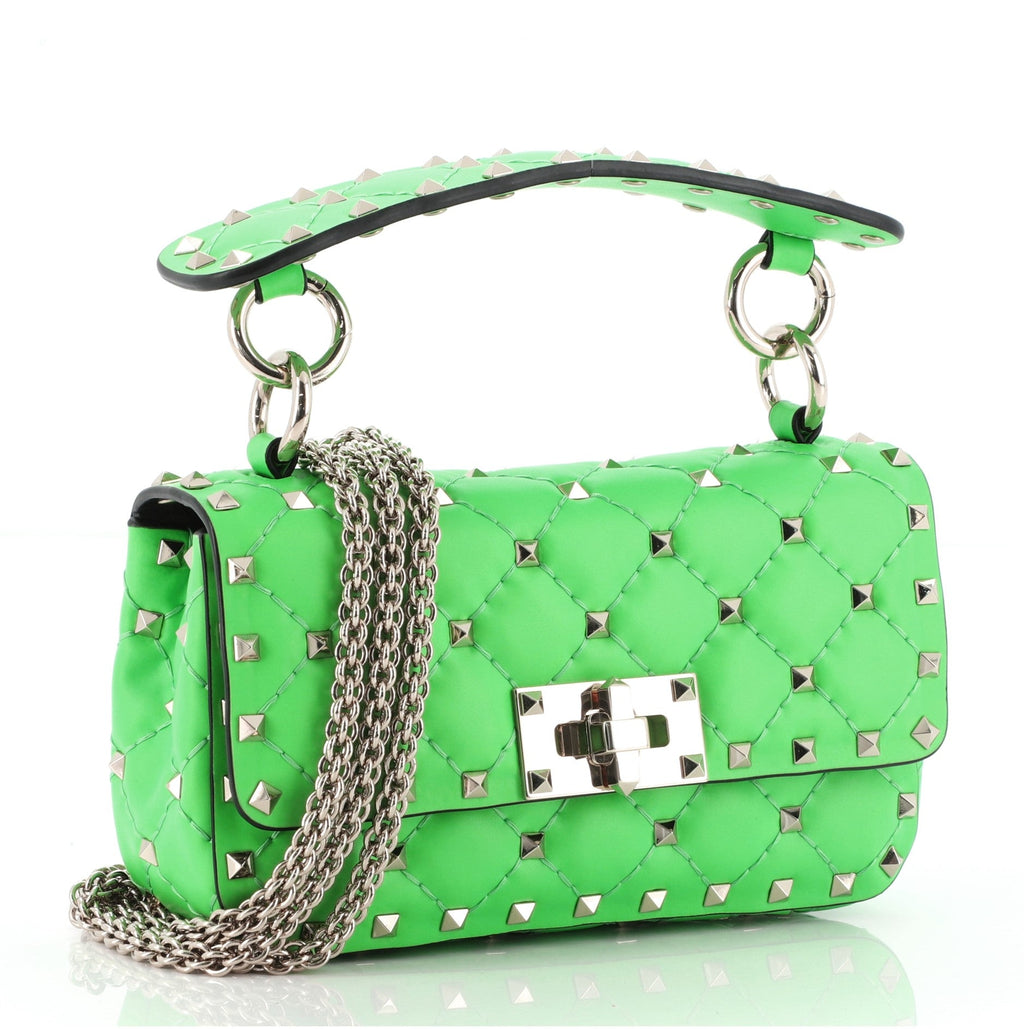 Rockstud Spike Flap Bag Quilted Leather Mini