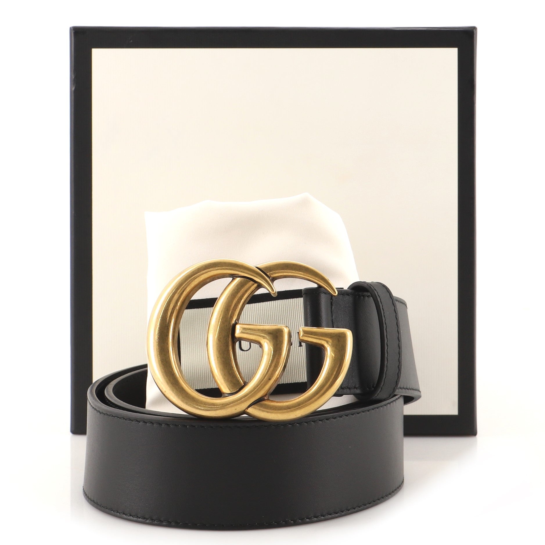 GG Marmont Belt Leather Wide 75