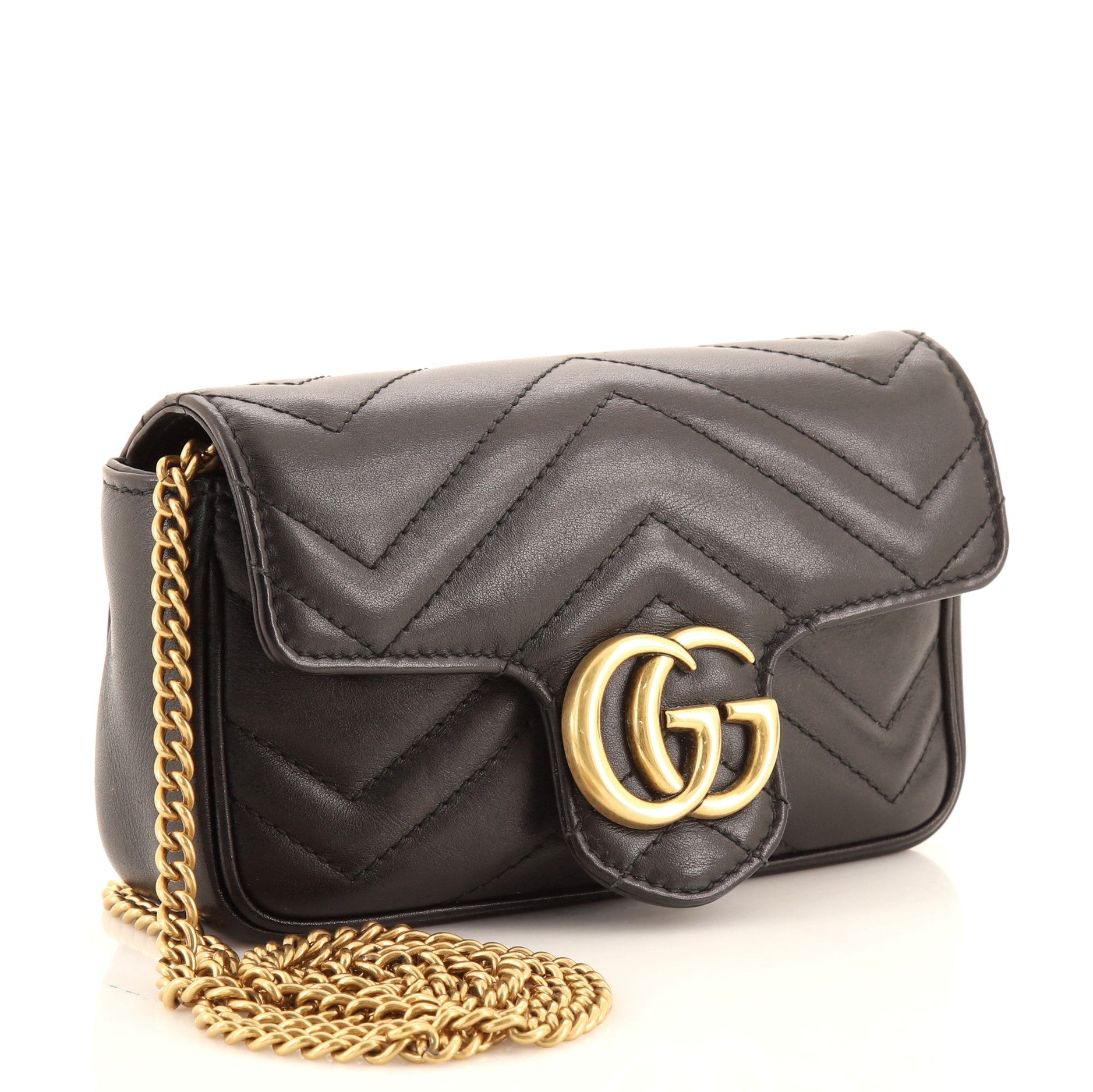 GG Marmont Flap Bag Matelasse Leather Super Mini