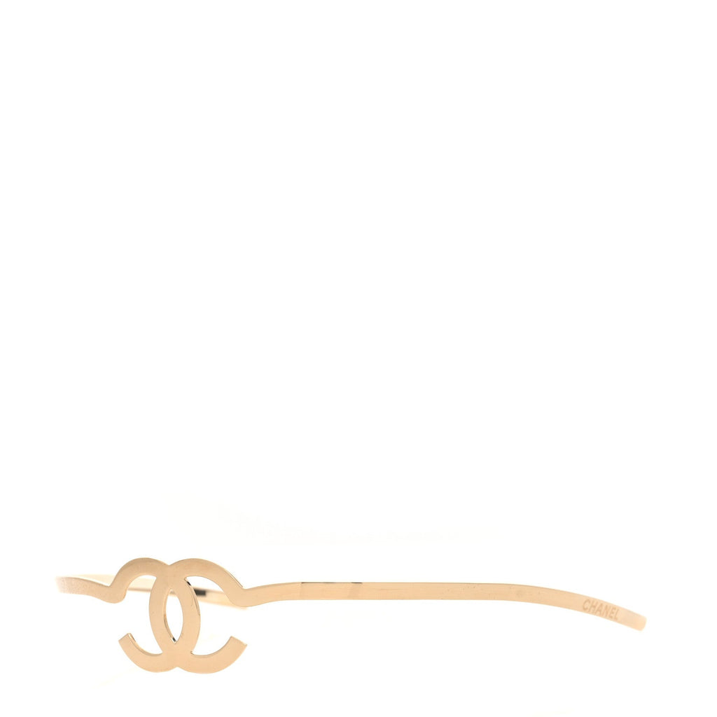 Metal CC Headband Light Gold