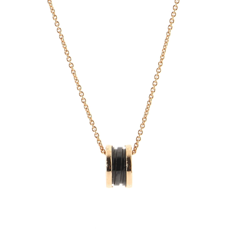 B.Zero1 Pendant Necklace 18K Rose Gold and Ceramic