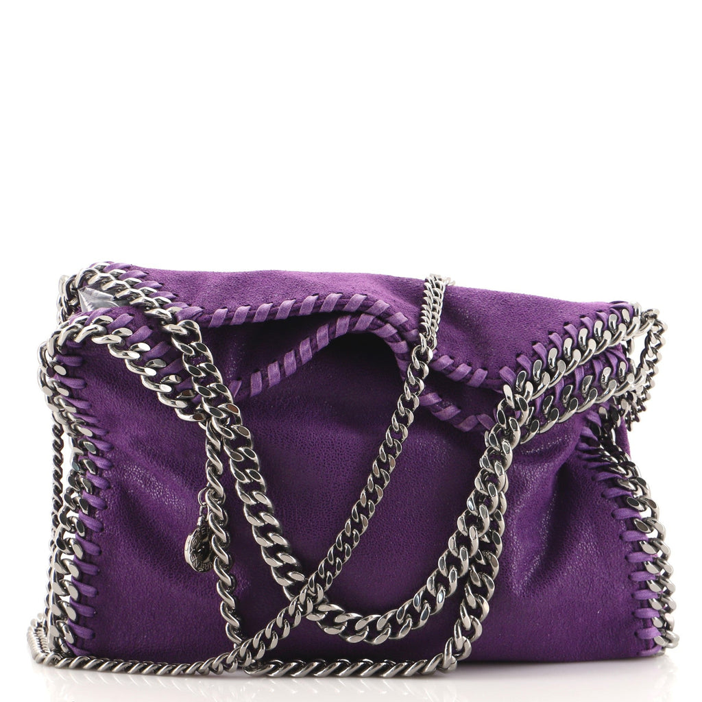 Falabella Fold Over Crossbody Bag Shaggy Deer Mini