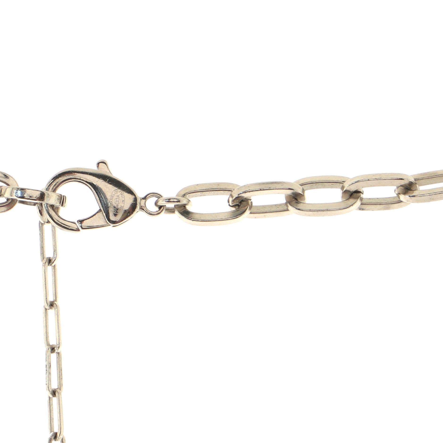 Crystal Apple CC Long Necklace Embellished Resin and Metal