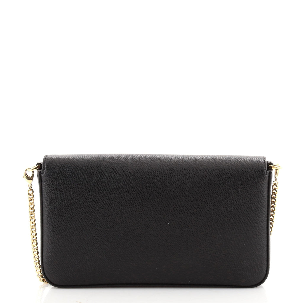 F Is Fendi Envelope Chain Clutch Leather Small