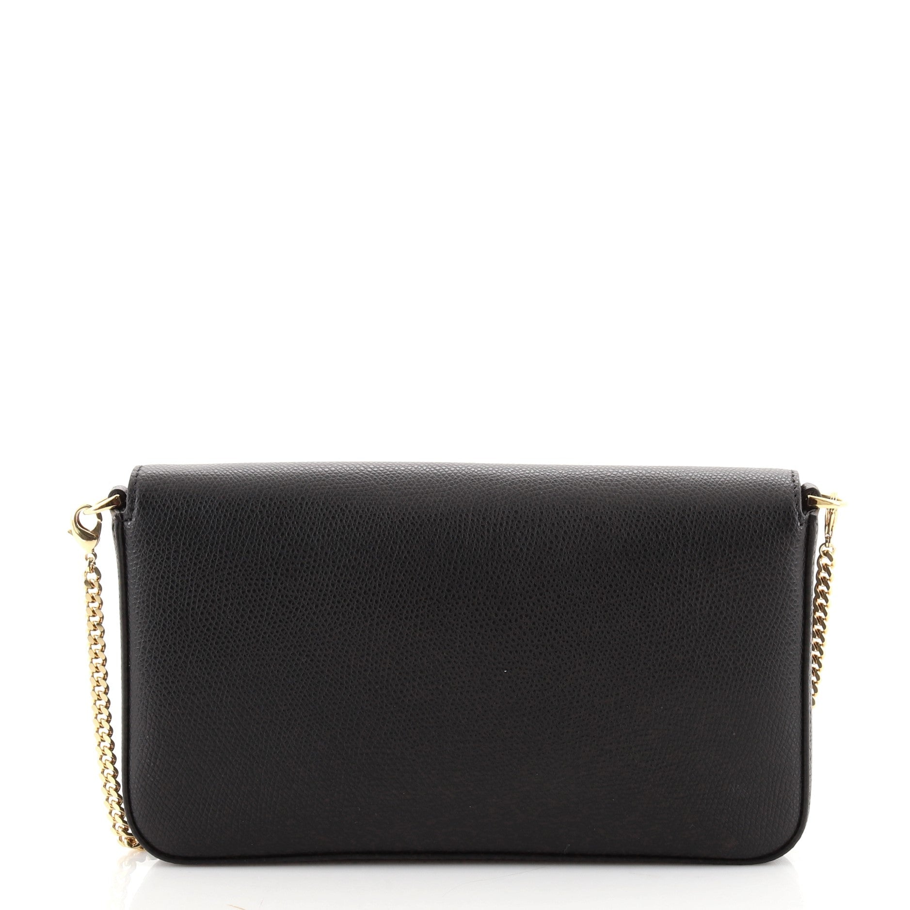 F Is Fendi Envelope Chain Clutch Leather Small
