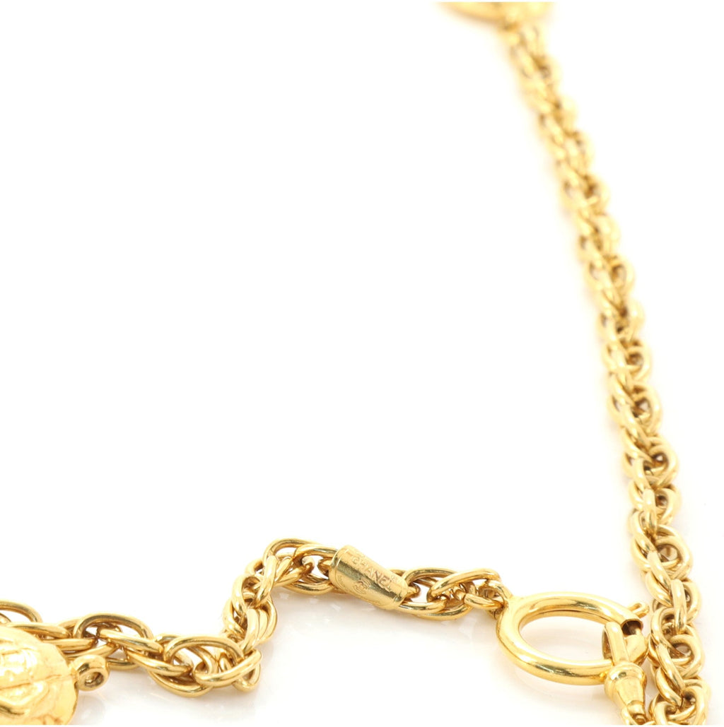 Vintage Medallion Charms Chain Belt Metal 90
