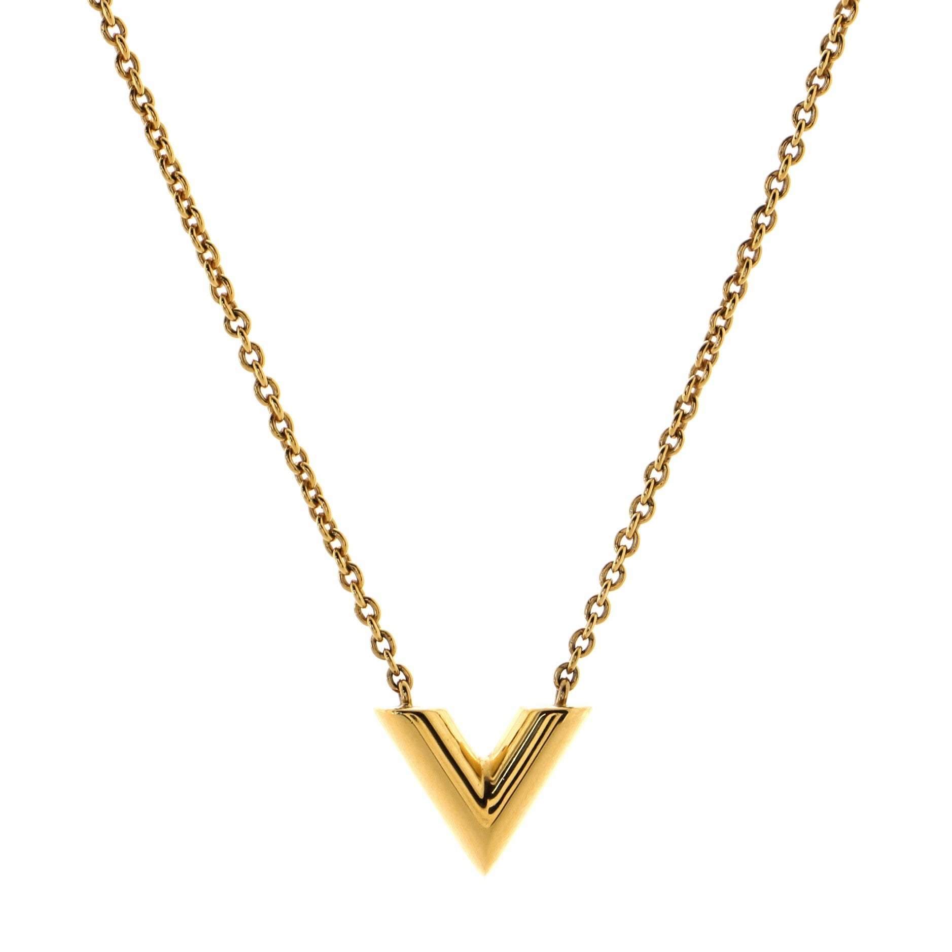 Essential V Necklace Metal