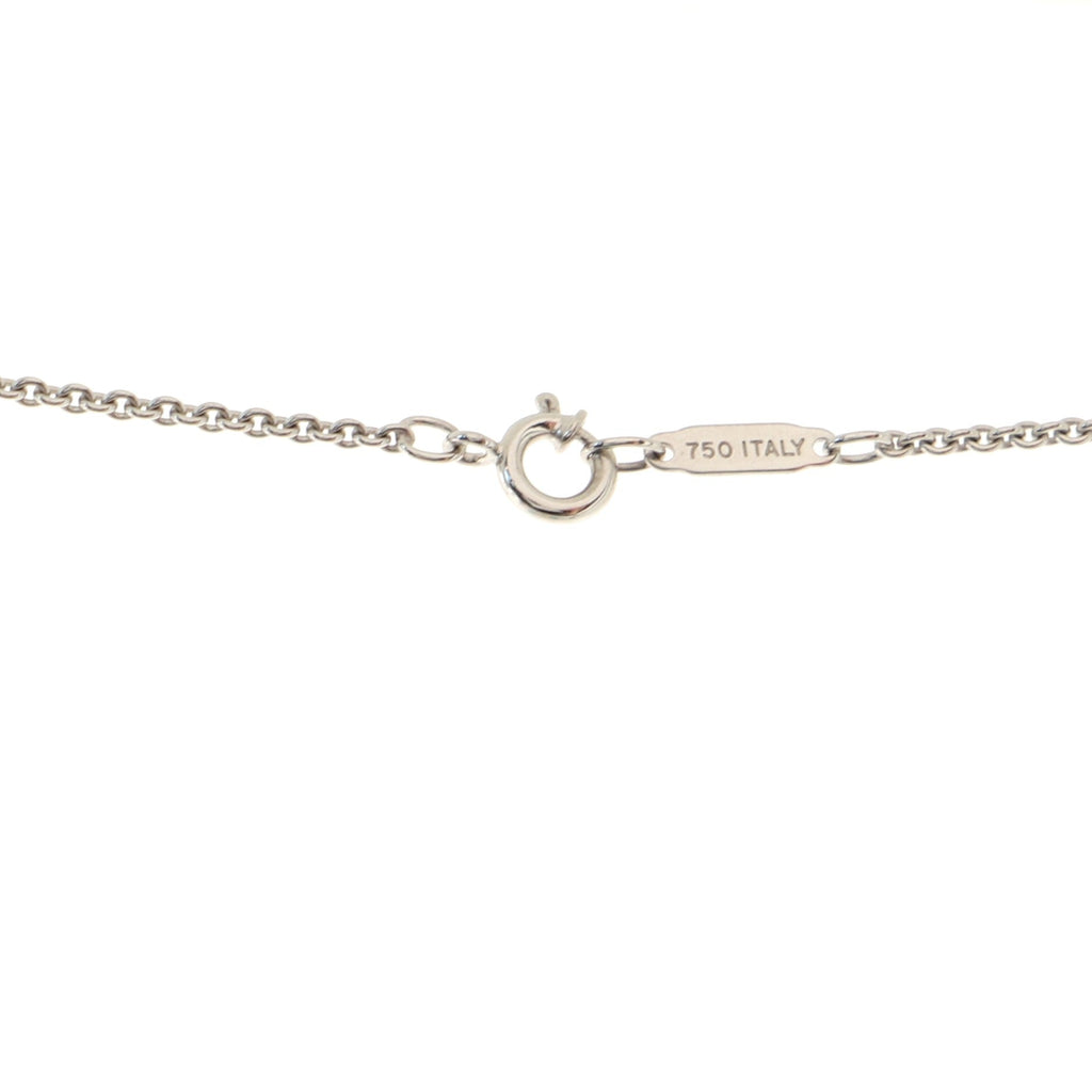 Bar Drop Pendant Necklace 18K White Gold with Diamond