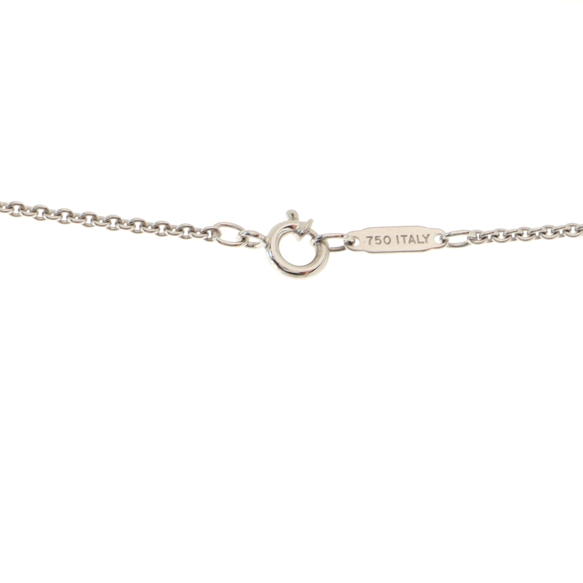 Bar Drop Pendant Necklace 18K White Gold with Diamond