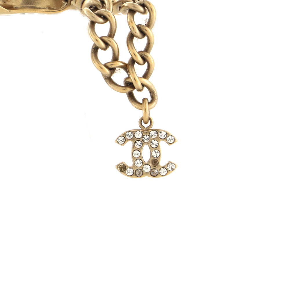 Lucky Charms CC Bracelet Necklace Crystal Embellished Metal