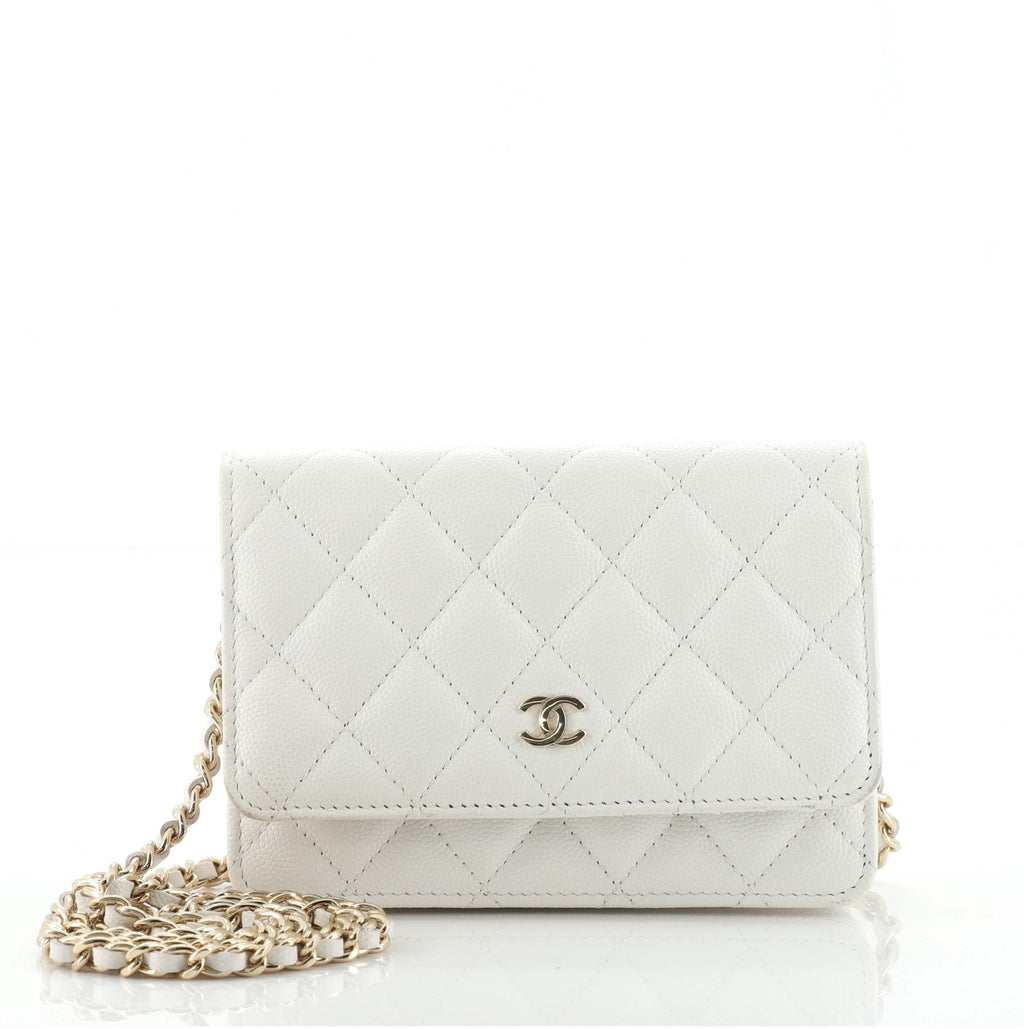Wallet on Chain Quilted Caviar Mini