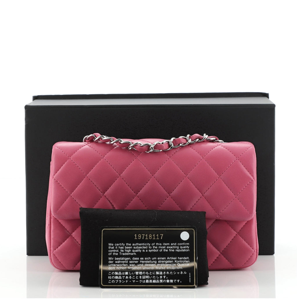 Classic Single Flap Bag Quilted Lambskin Mini