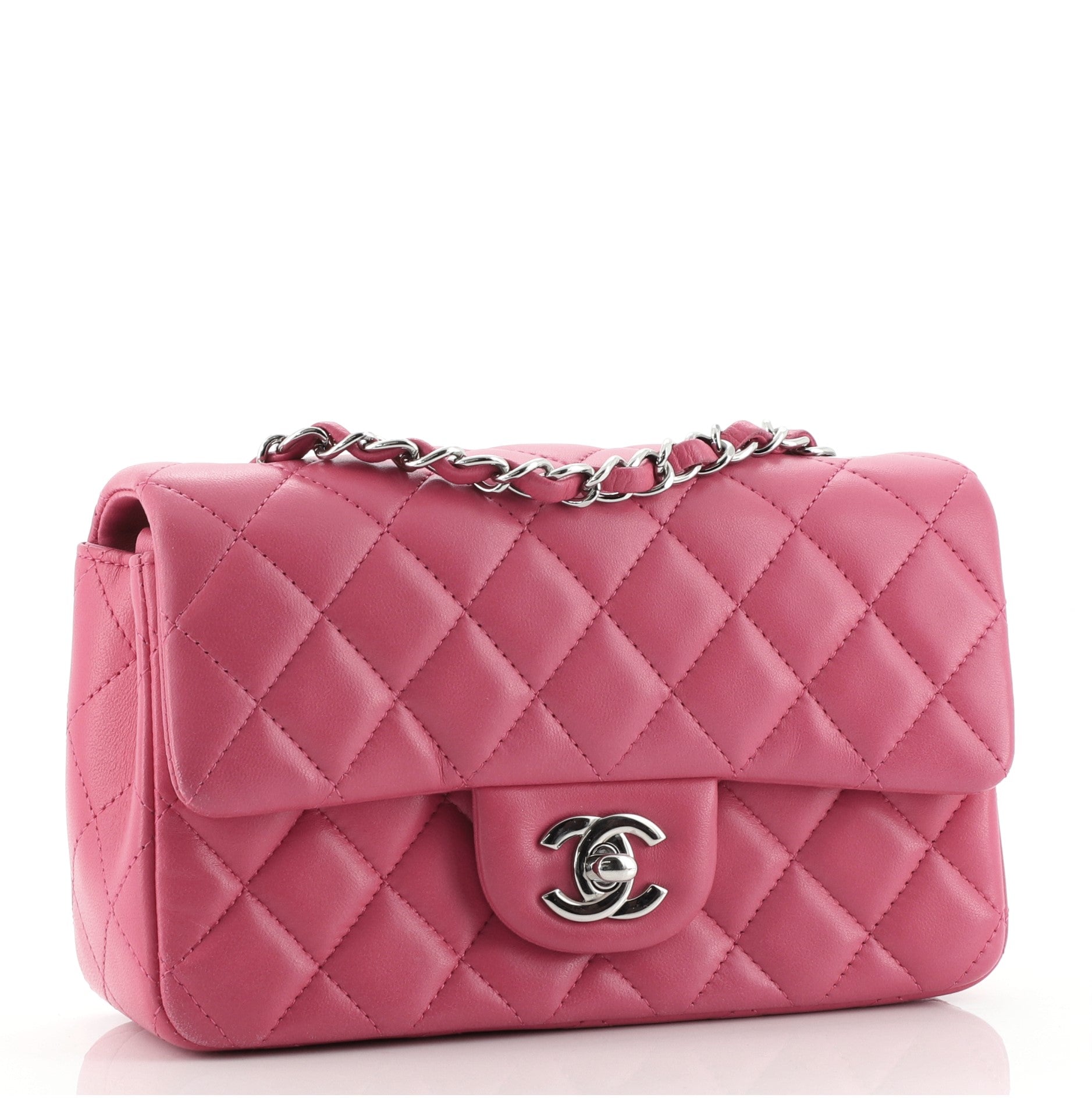 Classic Single Flap Bag Quilted Lambskin Mini