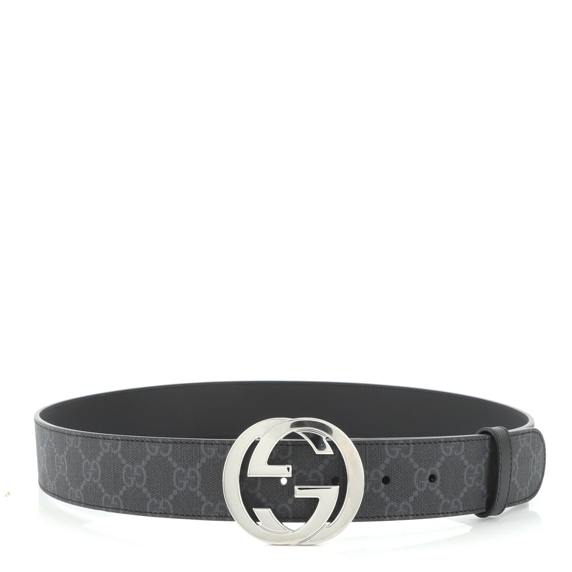 Interlocking G Belt GG Coated Canvas Wide 90