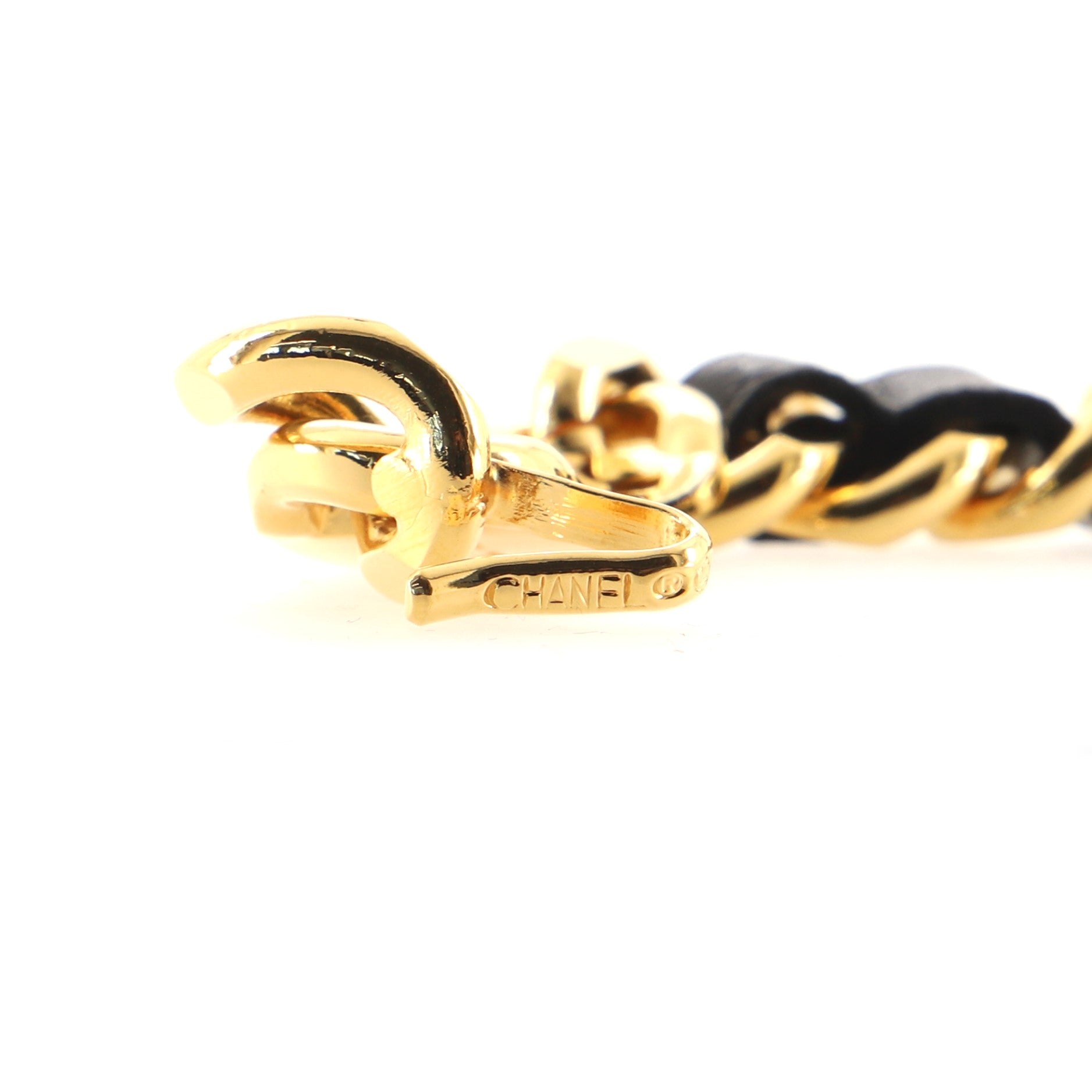 Vintage Medallion Chain Belt Metal and Leather 90