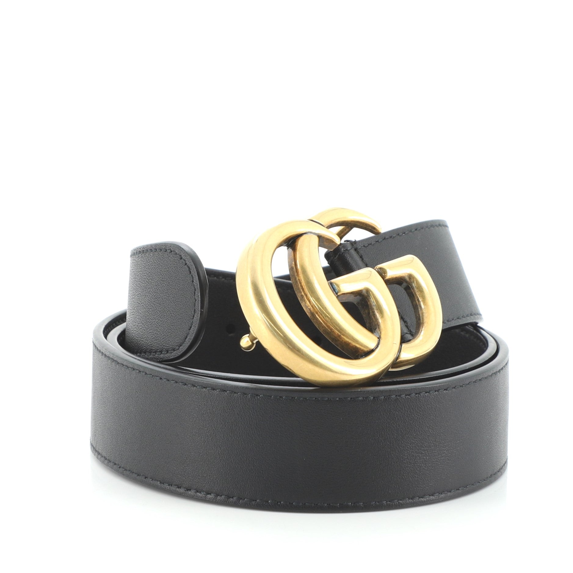 GG Marmont Belt Leather Thin 80