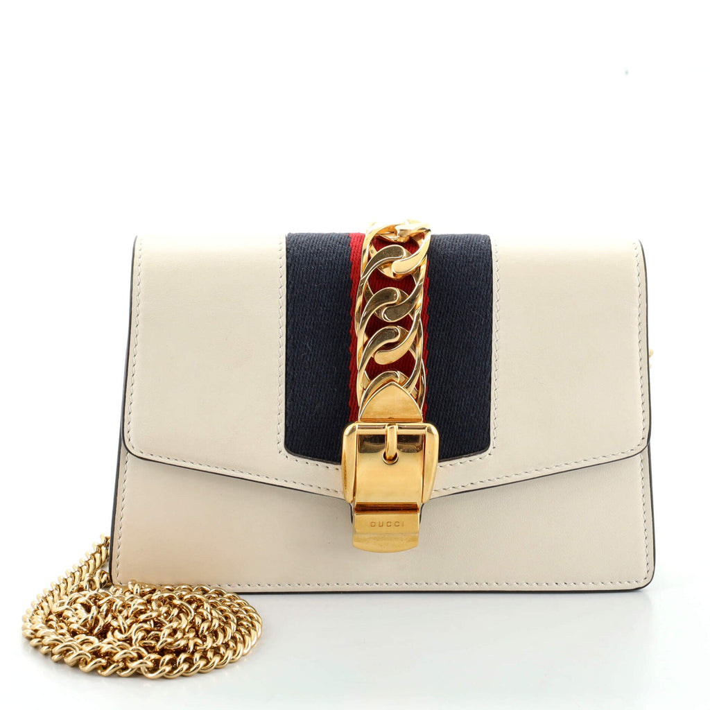 Sylvie Chain Shoulder Bag Leather Super Mini