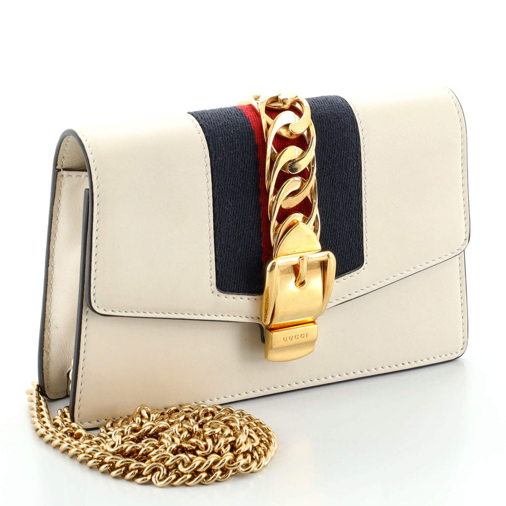 Sylvie Chain Shoulder Bag Leather Super Mini