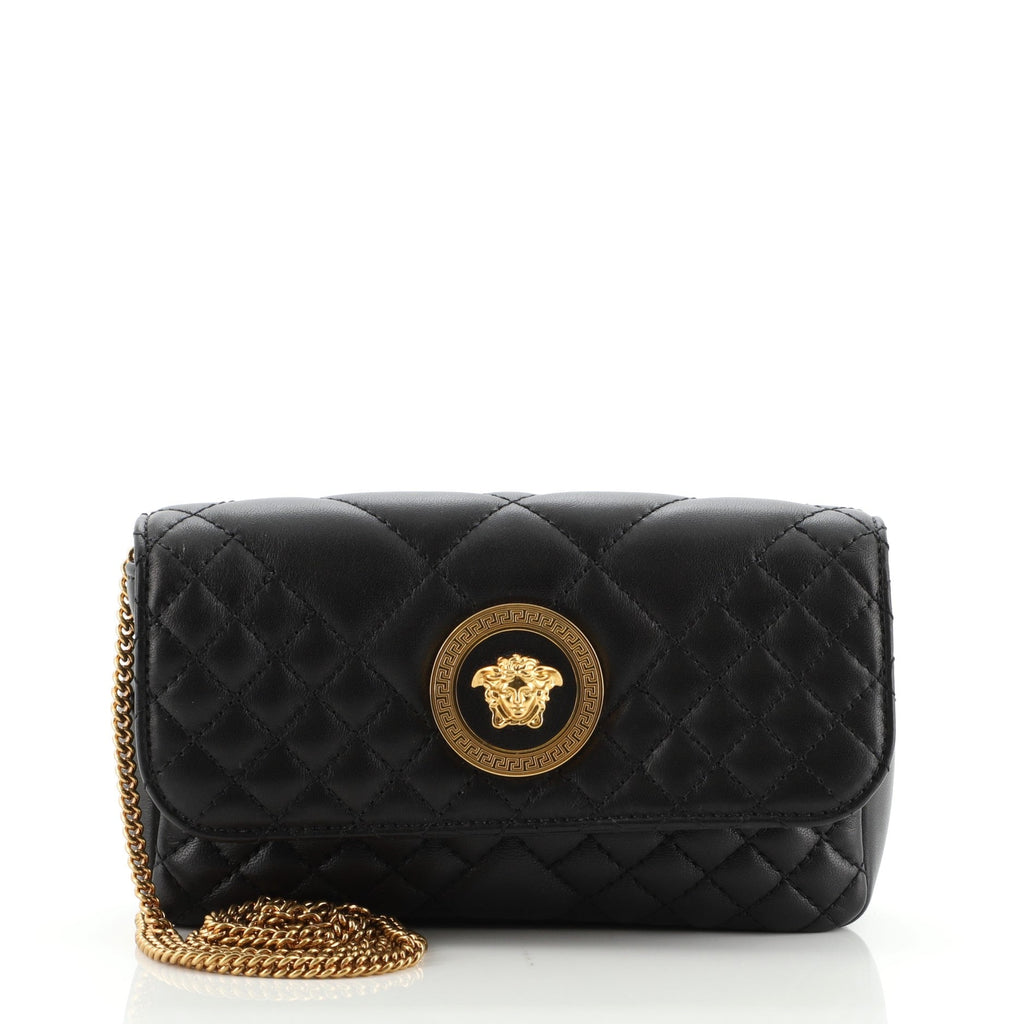 Medusa Icon Crossbody Bag Quilted Leather Mini
