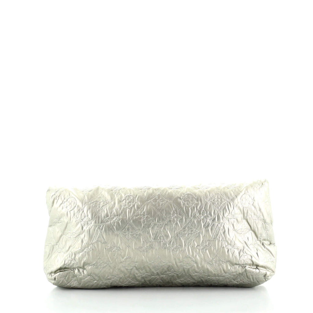 Altair Clutch Quilted Metallic Monogram Jacquard