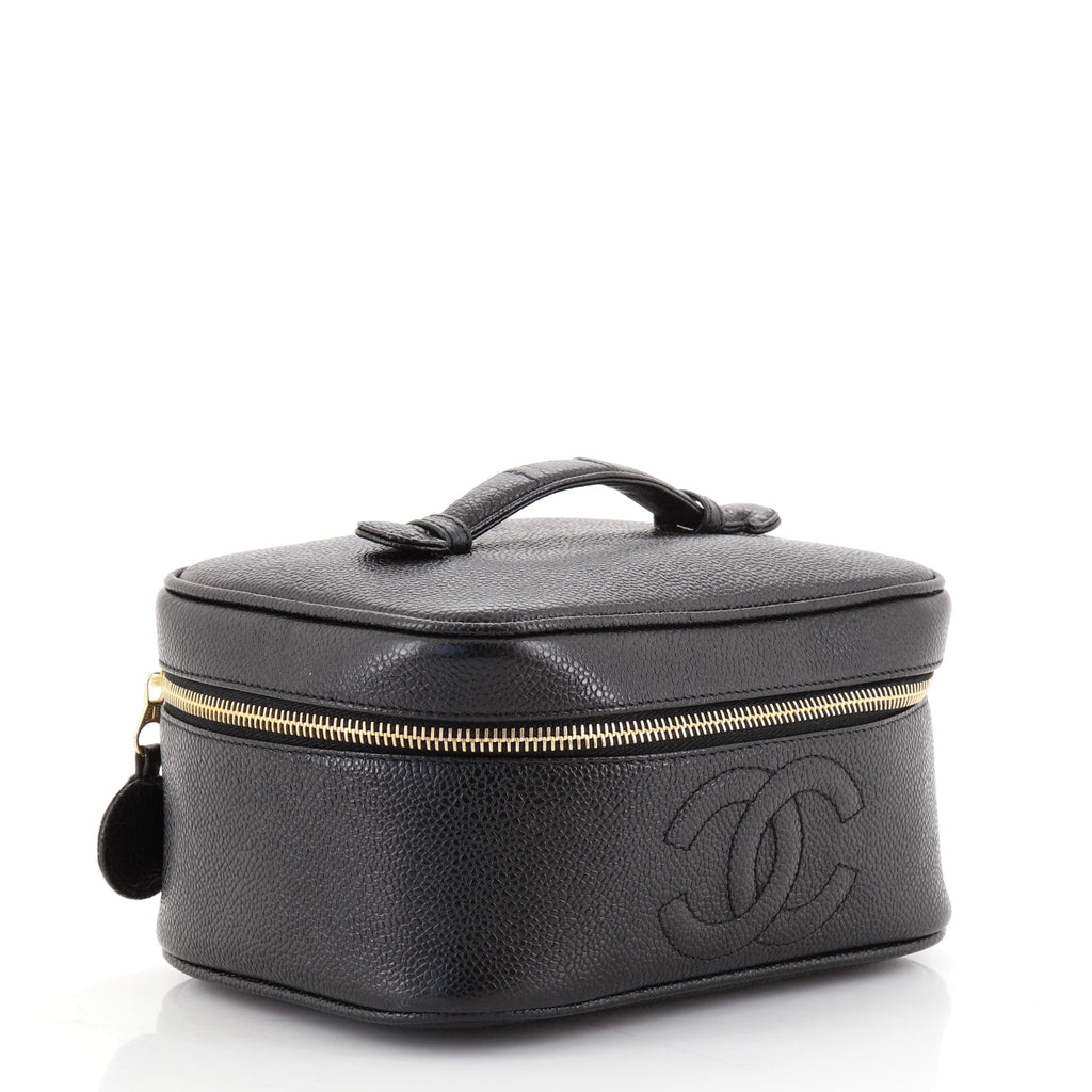 Vintage Timeless Cosmetic Case Caviar Medium