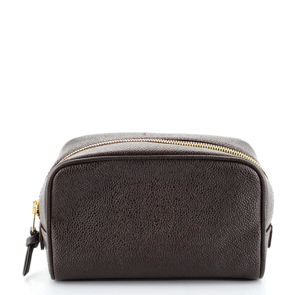 Vintage Timeless Cosmetic Case Caviar Medium