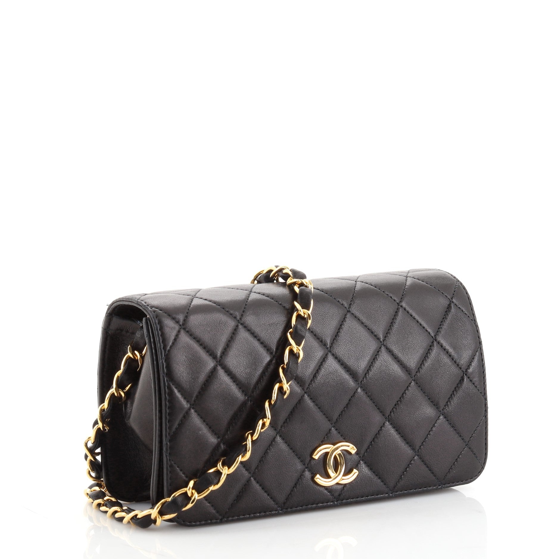 Vintage Full Flap Bag Quilted Lambskin Mini