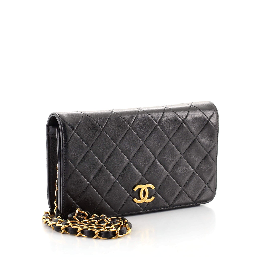 Vintage Full Flap Bag Quilted Lambskin Mini