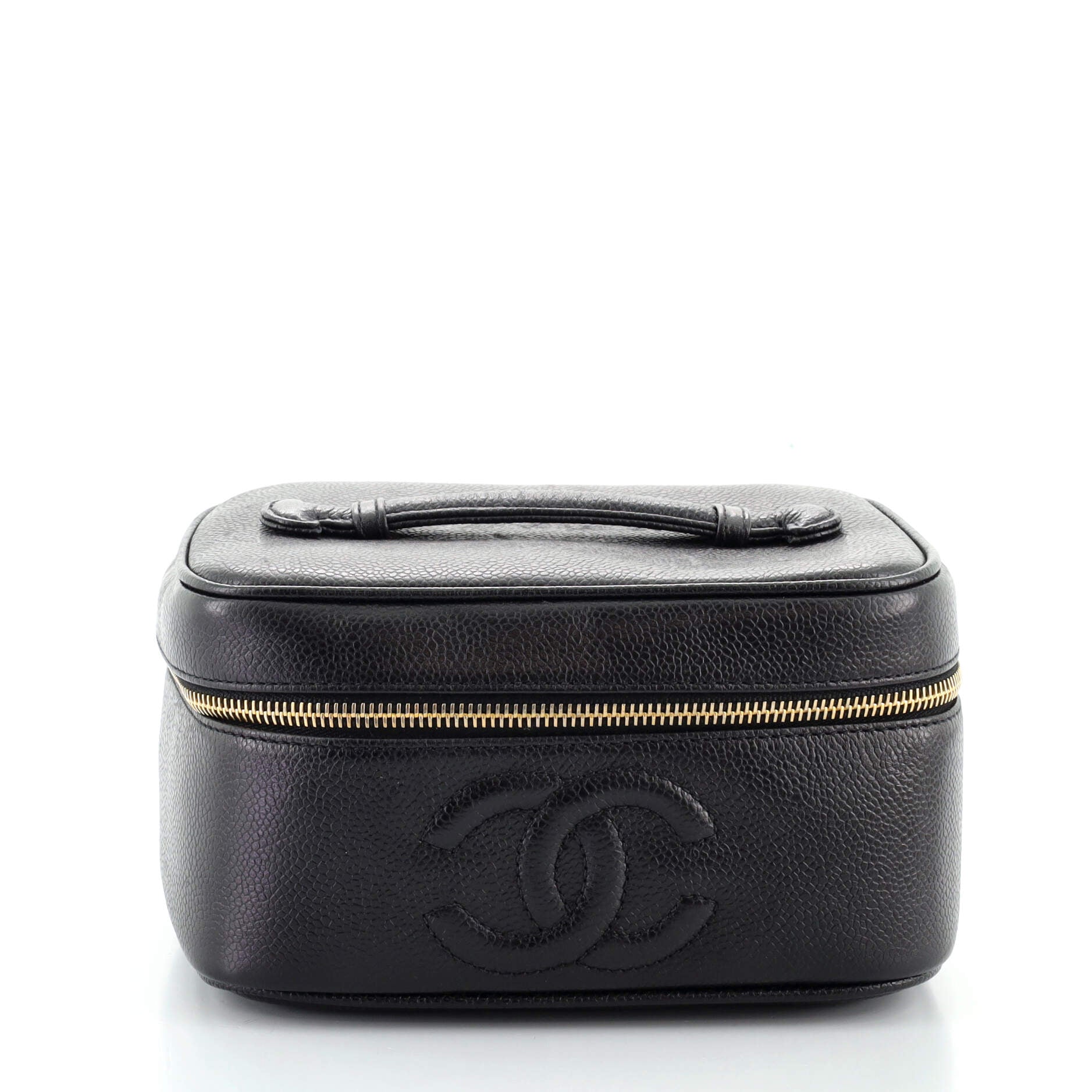 Vintage Timeless Cosmetic Case Caviar Medium