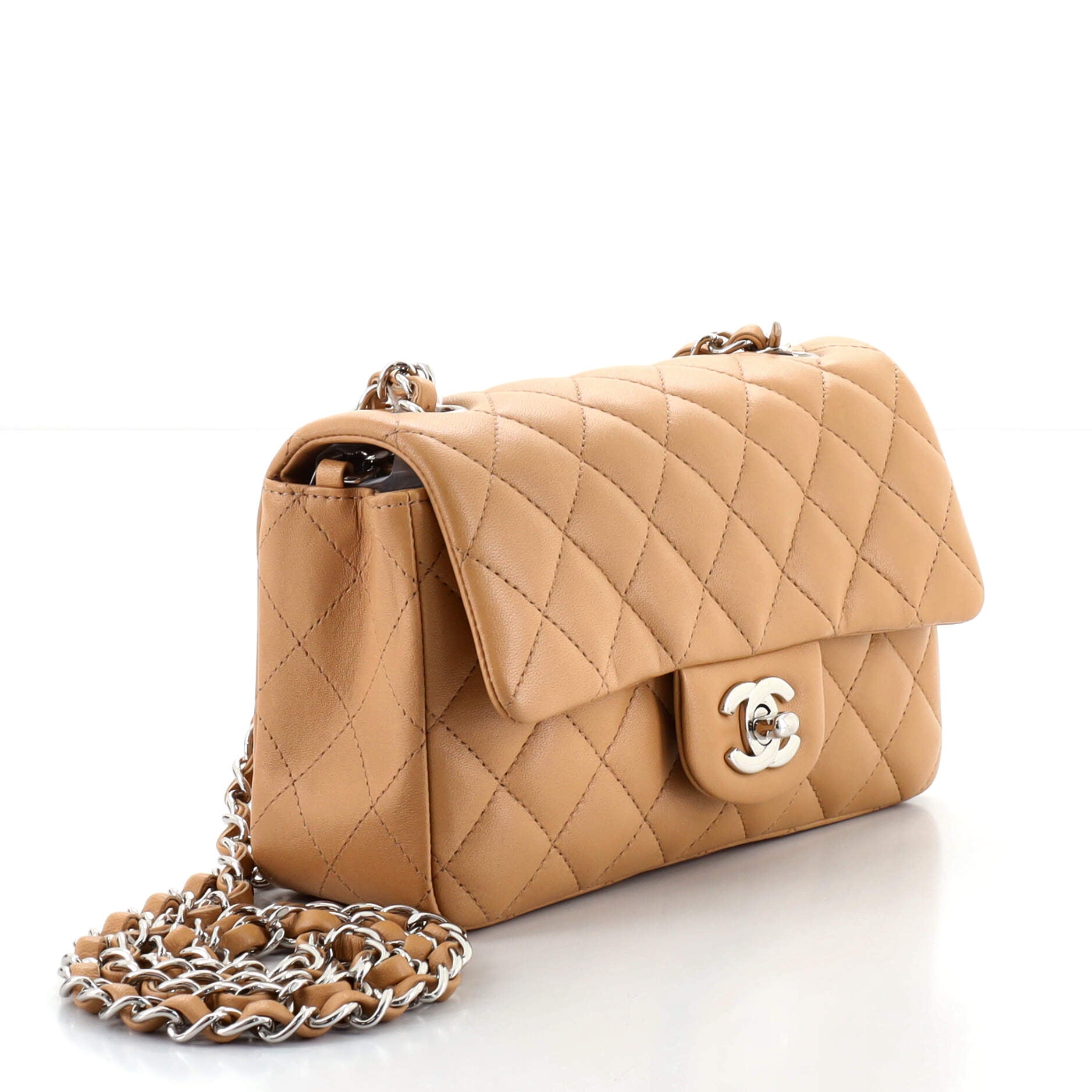 Classic Single Flap Bag Quilted Lambskin Mini
